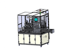 商馳科技18650自動激光蓋帽焊接折彎蓋帽自動機