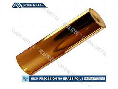 銘鈺金屬 壓延銅箔 寬幅高精黃銅箔圖1