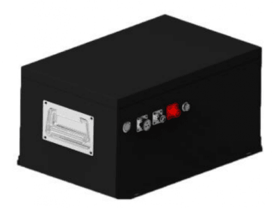 48V 50Ah 機(jī)器人用磷酸鐵鋰電池室內(nèi)配送機(jī)器人圖1