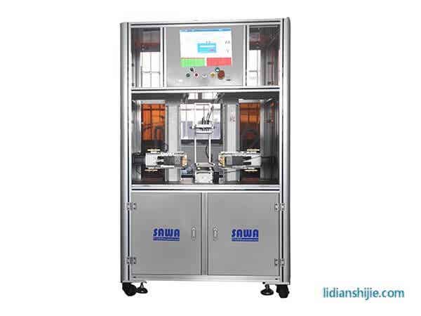 萨瓦圆柱锂电池双面自动点焊机