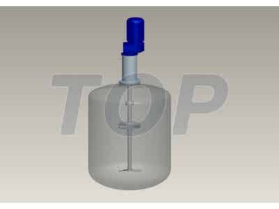 托普攪拌鋰電設(shè)備磁力傳動頂入式攪拌機圖2