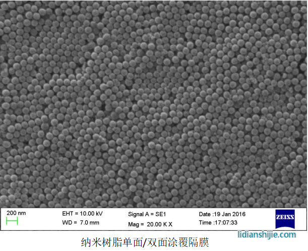 星源材質納米樹脂涂覆隔膜