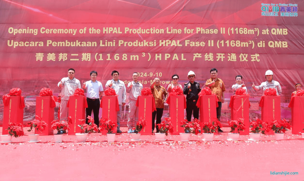 青美邦鎳資源二期濕法冶煉（HPAL）產(chǎn)線開通儀式